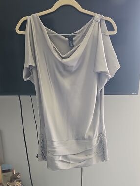 Silk Stretch White/ Black Dressy